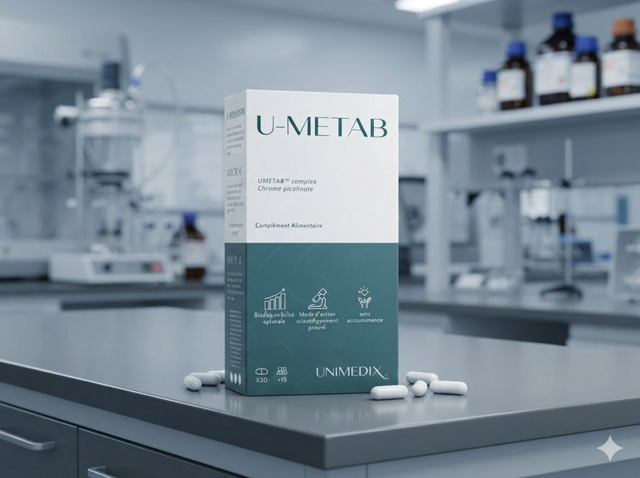 Étui U-METAB en laboratoire.
